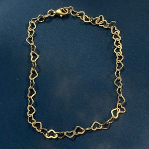 Sterling Silver Heart Anklet